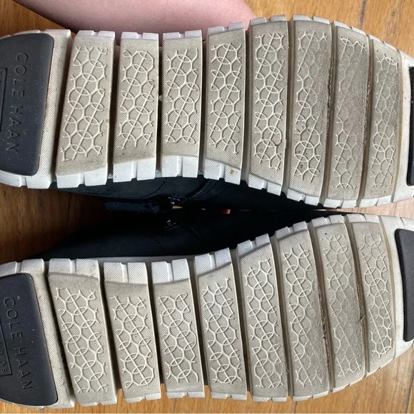 Cole Haan ZeroGrand black waterproof nubuck leather ankle sneakers. Size 8 - Picture 5 of 7